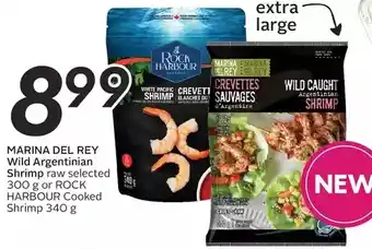 Sobeys Marina del rey wild argentinian shrimp raw or rock harbour cooked shrimp offer