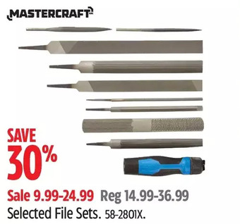 Canadian Tire Mastercraft file sets offer