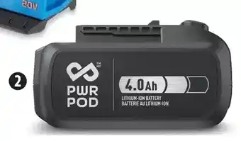 Canadian Tire Mastercraft pwr pod 20v 4.0 ah mild battery offer