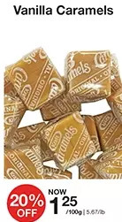 Bulk Barn Vanilla caramels offer