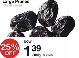 Bulk Barn Large prunes offer