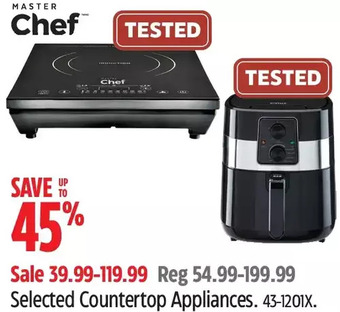 Canadian Tire Master chef countertop appliances offer