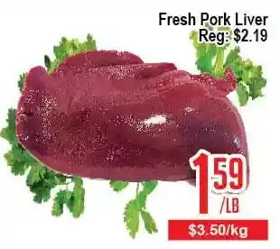 Skyland Foodmart Fresh pork liver offer