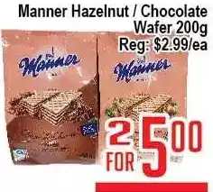 Manner hazelnut / chocolate wafer
