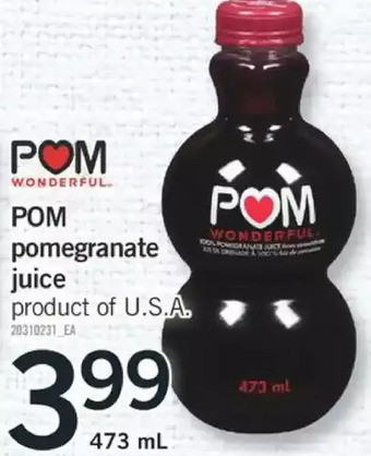 Fortinos Pom pomegranate juice offer