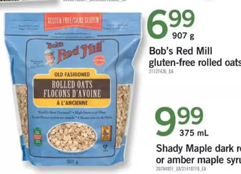 Fortinos Bob's red mill gluten-free rolled oats offer