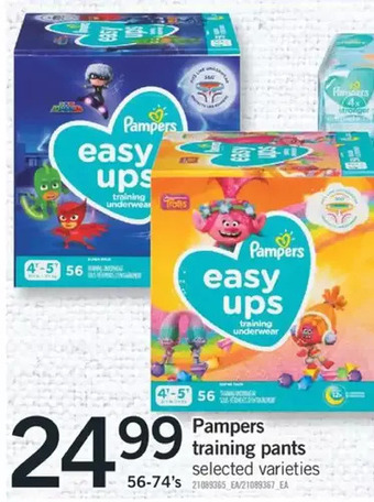 Fortinos Pampers training pants offer