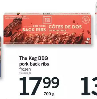 Fortinos The keg bbq pork back ribs offer