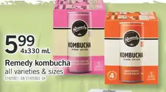 Fortinos Remedy kombucha offer