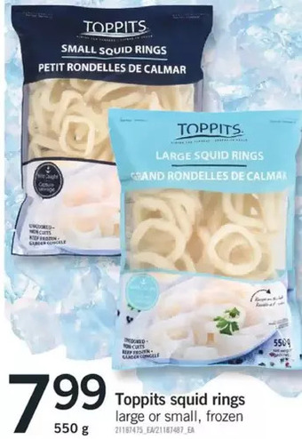 Fortinos Toppits squid rings offer