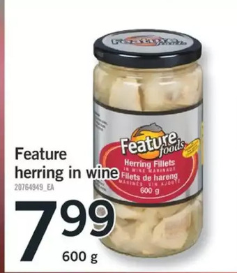Fortinos Feature herring in wine offer