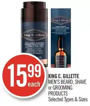 Shoppers Drug Mart King c. gillette men's beard, shave or grooming products offer