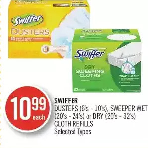 Shoppers Drug Mart Swiffer dusters, sweeper wet or dry cloth refills offer