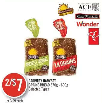 Shoppers Drug Mart Country harvest grains bread offer