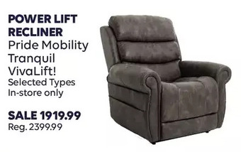 Shoppers Drug Mart Power lift recliner offer