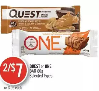 Shoppers Drug Mart Quest or one bar offer