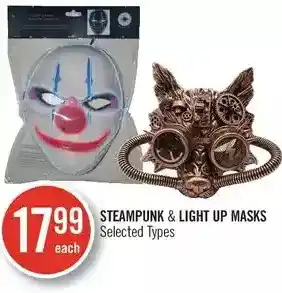 Shoppers Drug Mart Steampunk & light up masks offer