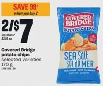 Loblaws Covered Bridge Potato Chips 170g offer