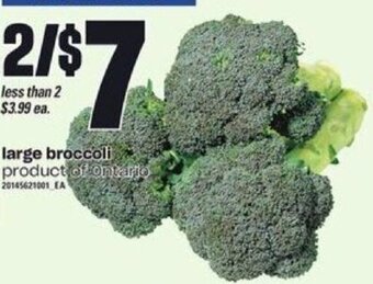 Loblaws Large Broccoli offer