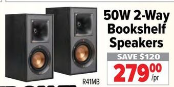 2001 Audio Video 50w 2-way bookshelf speakers offer