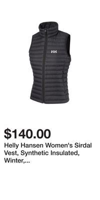 Sport Chek Helly hansen women's sirdal vest, synthetic insulated, winter, lightweight offer