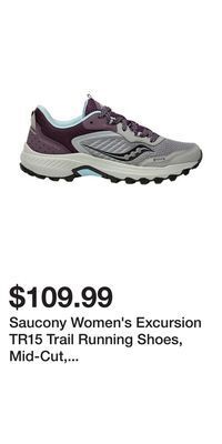 Sport Chek Saucony women's excursion tr15 trail running shoes, mid-cut, hiking, training, cushioned offer