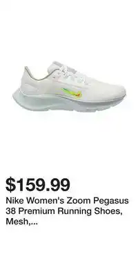 Sport Chek Nike women's zoom pegasus 38 premium running shoes, mesh, cushioned, breathable offer