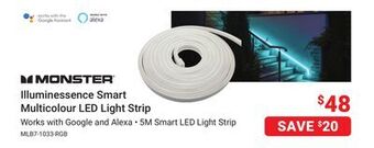 Visions Electronics Monster illuminessence smart multicolour led light strip offer