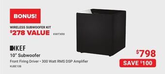 Visions Electronics Kef 10" subwoofer offer