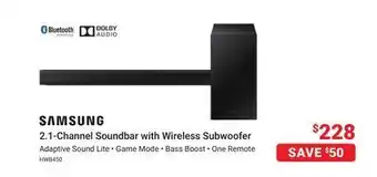 Visions Electronics Samsung 2.1-channel soundbar with offer