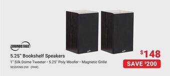 Visions Electronics Soundstage 5.25" bookshelf speakers offer