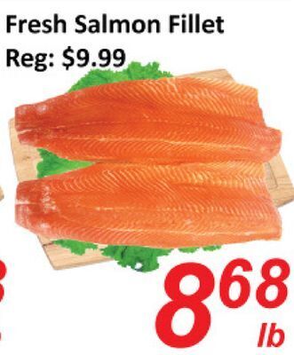 Seasons Foodmart Fresh salmon fillet offer