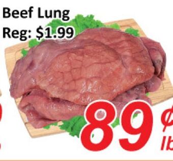 Seasons Foodmart Beef lung offer