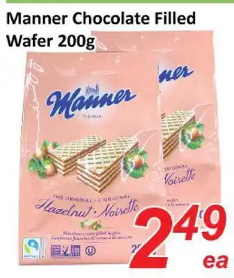 Seasons Foodmart Manner chocolate filled wafer offer