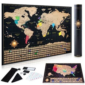 Amazon Innovativemap scratch off world maps offer