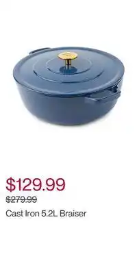 Hudson's Bay Cast iron 5.2l braiser offer