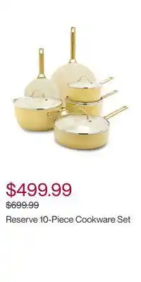 Hudson's Bay Reserve 10-piece cookware set offer