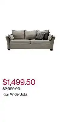 Hudson's Bay Kori wide sofa offer
