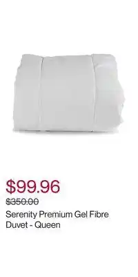 Hudson's Bay Serenity premium gel fibre duvet - queen offer