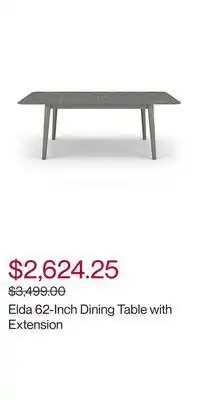 Hudson's Bay Elda 62-inch dining table with extension offer
