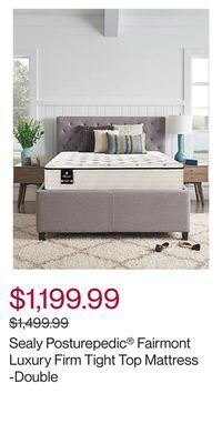Sealy posturepedic® fairmont luxury firm tight top mattress -double