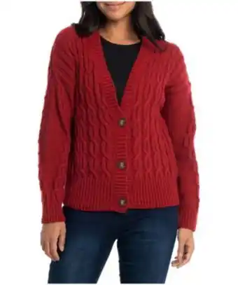 Mark's Women's audrina v-neck cable knit cardigan - online only offer