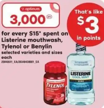 Loblaws Spent On Listerine Mouthwash, Tylenol Or Benylin offer
