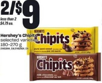 Loblaws Hershey's Chipits 180-270g offer