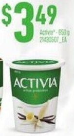 Loblaws Activia 650g offer