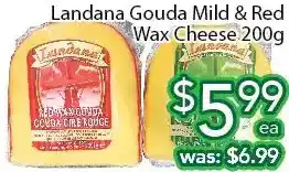 Ample Food Market Landana gouda mild & red wax cheese offer