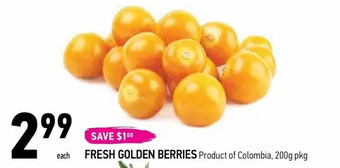 Coppa's Fresh Market Fresh golden berries offer