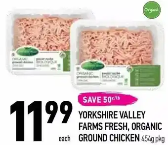 Coppa's Fresh Market Yorkshire valley farms fresh, organic ground chicken offer