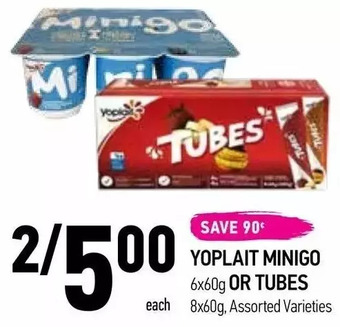 Coppa's Fresh Market Yoplait minigo or tubes offer