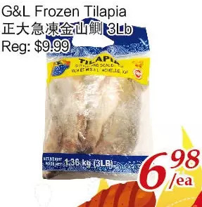 Tone Tai Supermarket G&l frozen tilapia offer